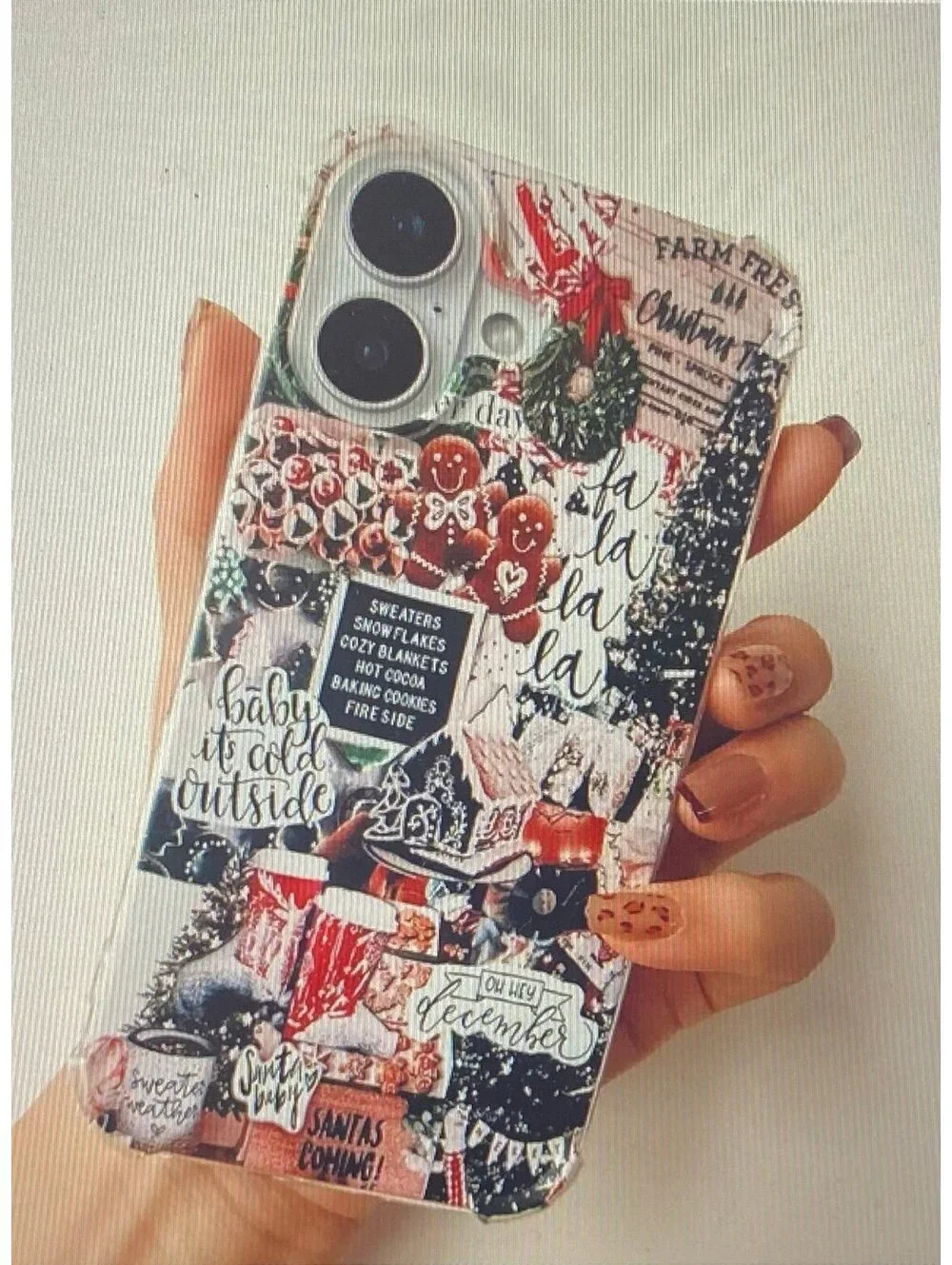Oubliert Aesthetic Christmas Collage Case for iPhone 17